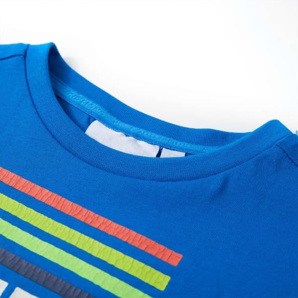 vidaXL T-shirt för barn stark blå 128