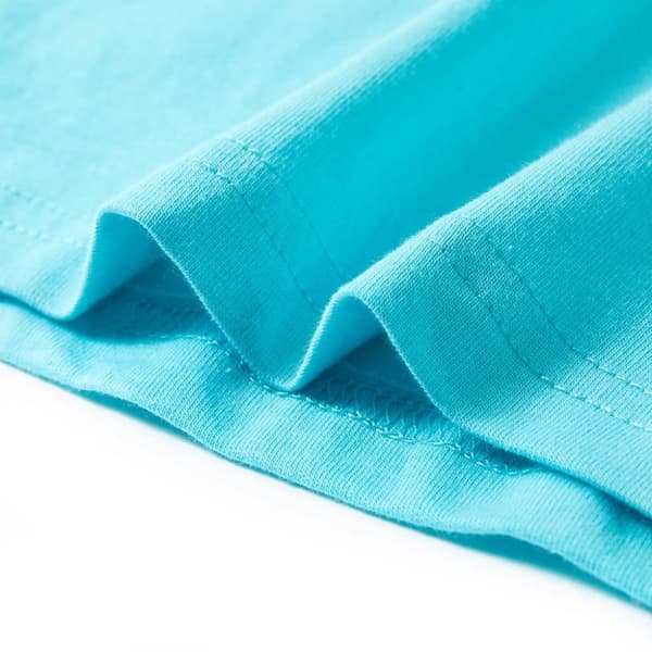 vidaXL T-shirt med korta ärmar för barn aqua 116