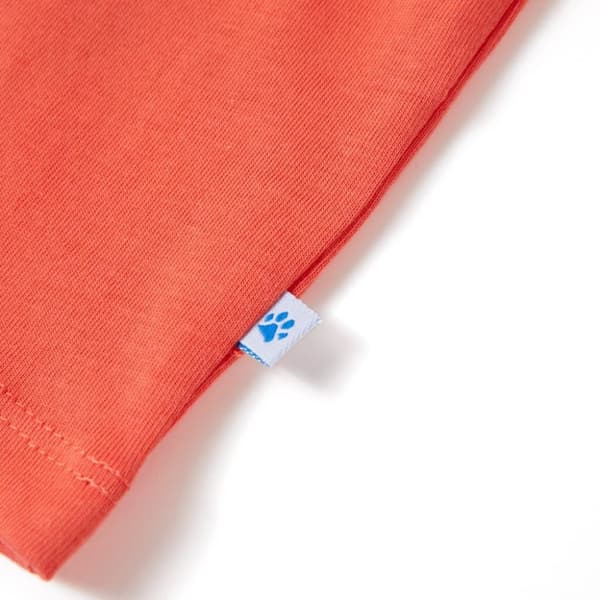 vidaXL T-shirt med korta ärmar för barn ljusröd 104