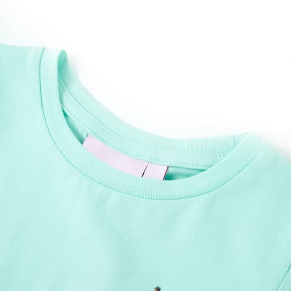 vidaXL T-shirt för barn ljus aqua 92