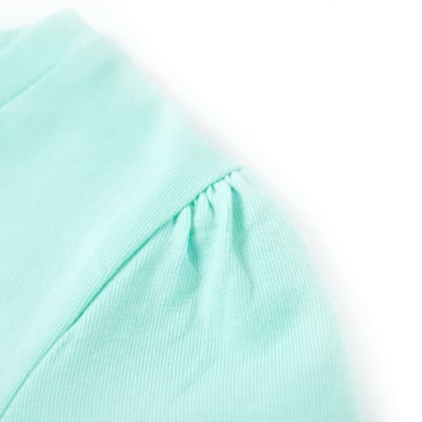 vidaXL T-shirt för barn ljus aqua 92