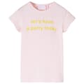 Miniatyrbild 1 av 7: vidaXL T-shirt för barn mild rosa 104
