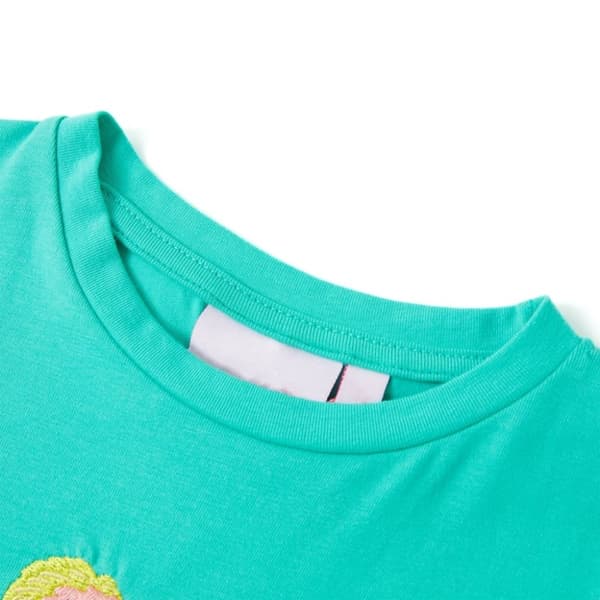 vidaXL T-shirt för barn mintgrön 128