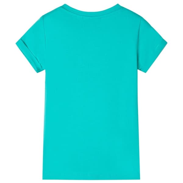 vidaXL T-shirt för barn mintgrön 128