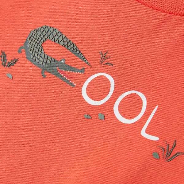 vidaXL T-shirt med korta ärmar för barn ljusröd 128