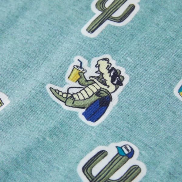 vidaXL T-shirt för barn grönmelerad 104