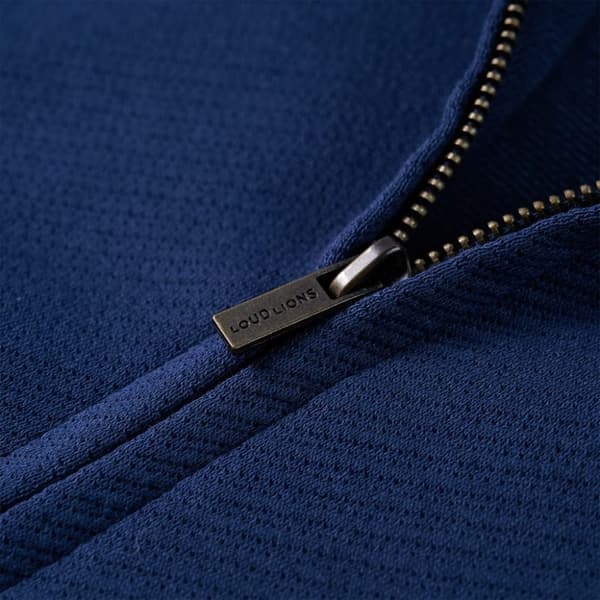 vidaXL Sweatshirt til børn str. 116 med lynlås marineblå