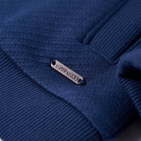 vidaXL Sweatshirt til børn str. 116 med lynlås marineblå