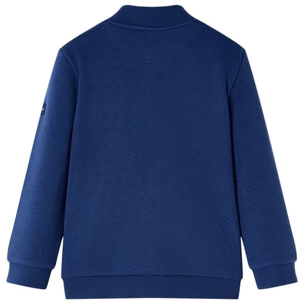 vidaXL Sweatshirt til børn str. 116 med lynlås marineblå