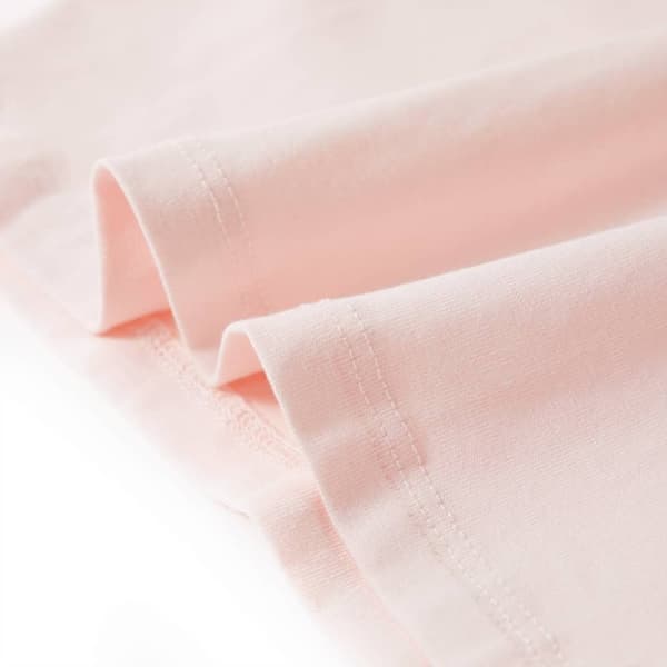vidaXL T-shirt för barn mild rosa 128