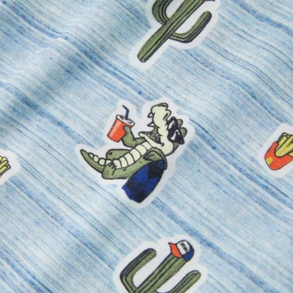 vidaXL T-shirt för barn blandat blått 140