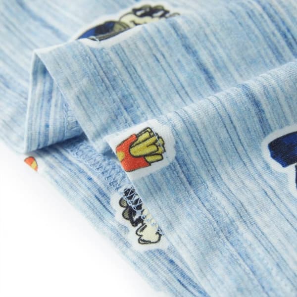 vidaXL T-shirt för barn blandat blått 140