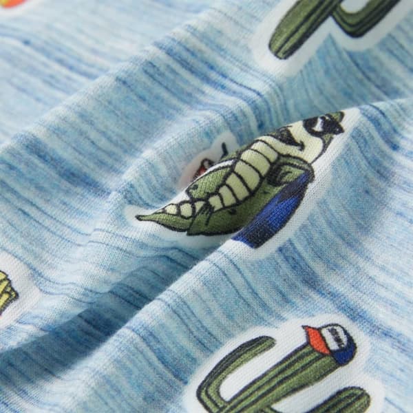 vidaXL T-shirt för barn blandat blått 140