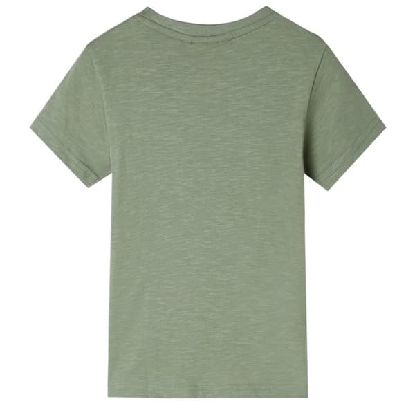 vidaXL T-shirt med korta ärmar för barn ljus khaki 140