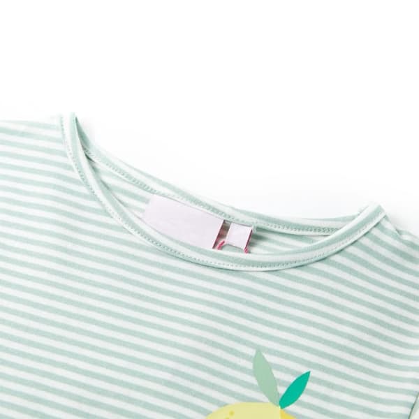 vidaXL T-shirt för barn mintgrön 140