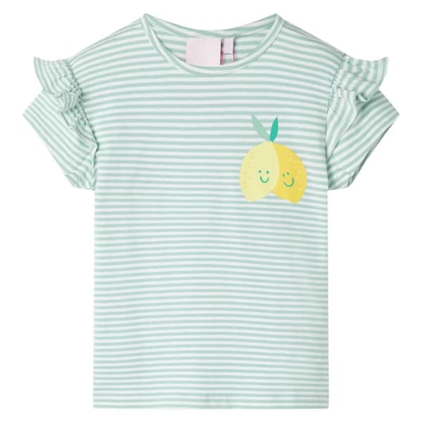 vidaXL T-shirt för barn mintgrön 140