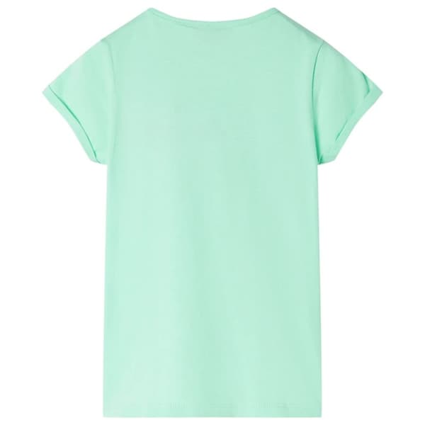 vidaXL T-shirt för barn stark grön 140