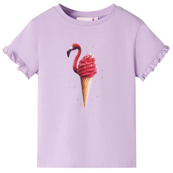 vidaXL T-shirt för barn lila 140
