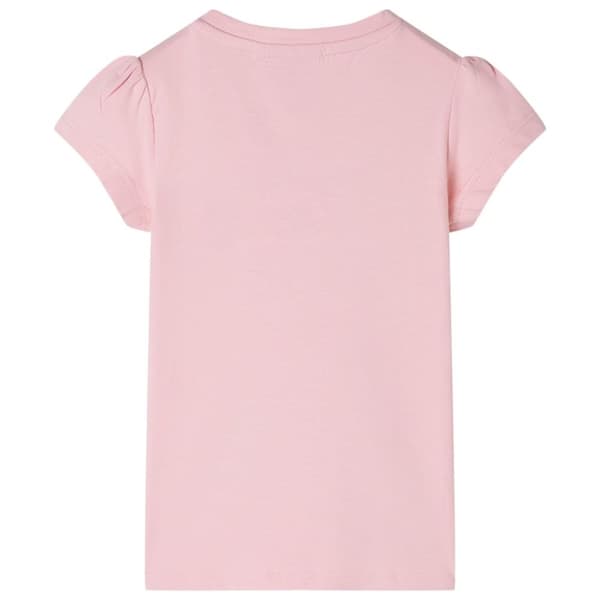 vidaXL T-shirt för barn ljusrosa 92