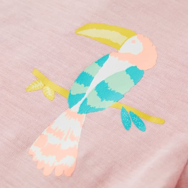 vidaXL T-shirt för barn ljusrosa 92