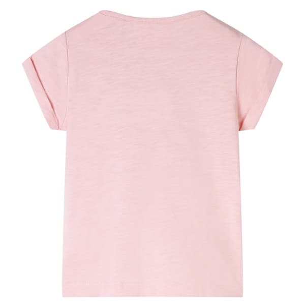 vidaXL T-shirt för barn ljusrosa 92