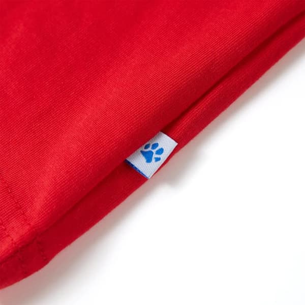 vidaXL T-shirt för barn röd 128