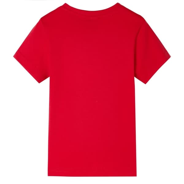 vidaXL T-shirt för barn röd 128