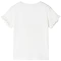 Miniatyrbild 2 av 7: vidaXL T-shirt för barn ecru 140