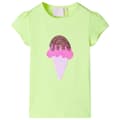 Miniatyrbild 1 av 7: vidaXL T-shirt för barn neongul 92