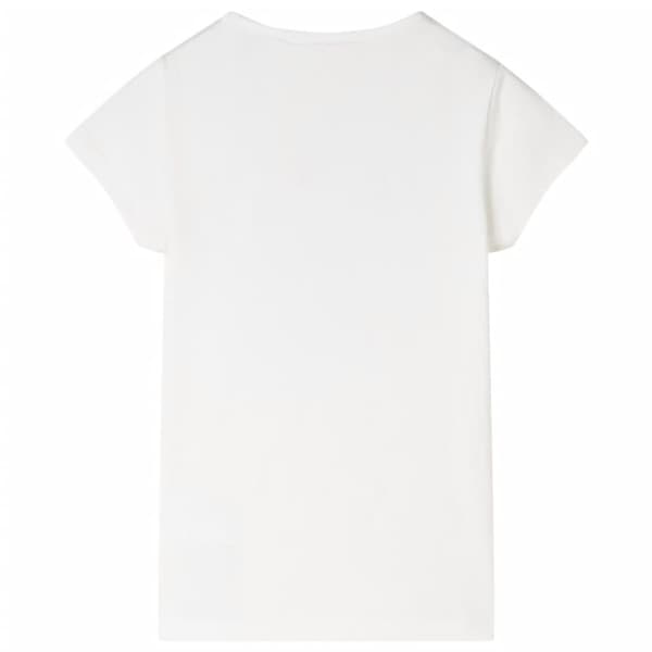 vidaXL T-shirt til børn str. 104 ecrufarvet