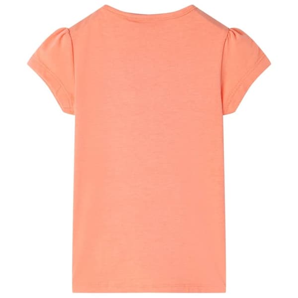vidaXL T-skjorte for barn neonoransje 128