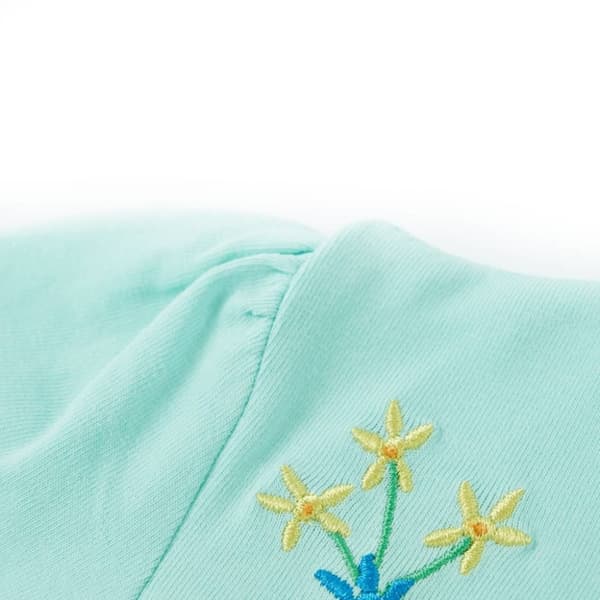vidaXL T-shirt för barn aquablå 116