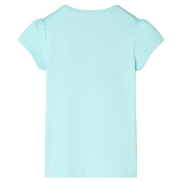 vidaXL T-shirt för barn aquablå 116