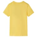 Miniatyrbild 2 av 7: vidaXL T-shirt med korta ärmar för barn ljus ockra 104