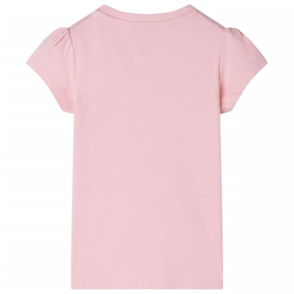 vidaXL T-shirt för barn ljusrosa 104