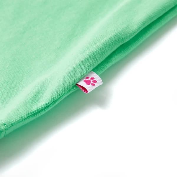 vidaXL T-shirt för barn ljusgrön 116