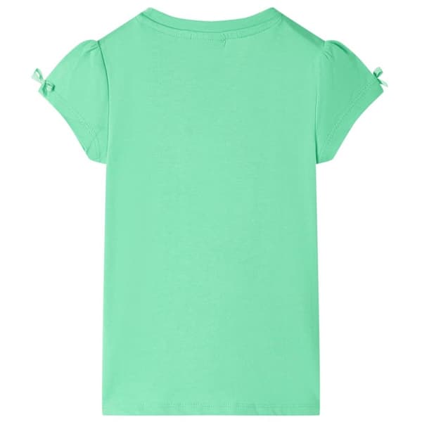 vidaXL T-shirt för barn ljusgrön 116