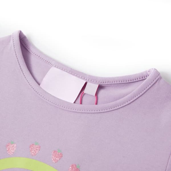 vidaXL T-shirt til børn str. 104 lilla