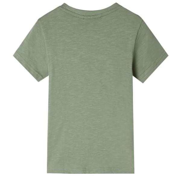 vidaXL T-shirt med korta ärmar för barn ljus khaki 116