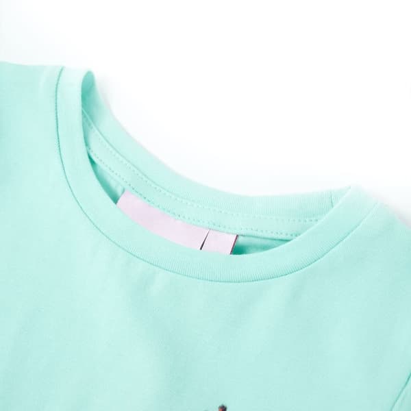 vidaXL T-shirt för barn ljus aqua 128