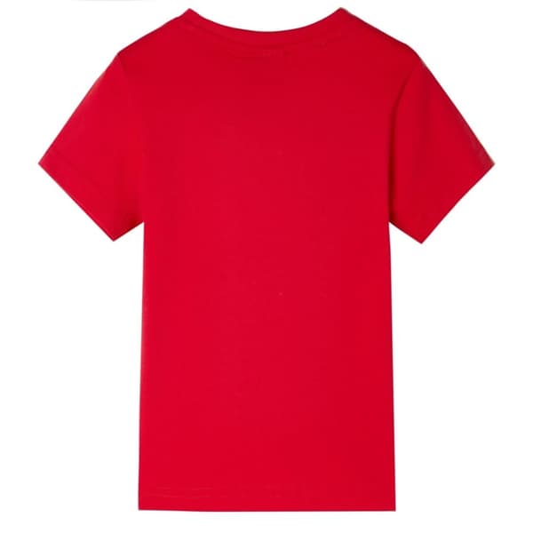 vidaXL T-shirt til børn str. 104 rød