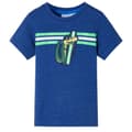 Miniatyrbild 1 av 7: vidaXL T-shirt för barn mörkblå melerad 116