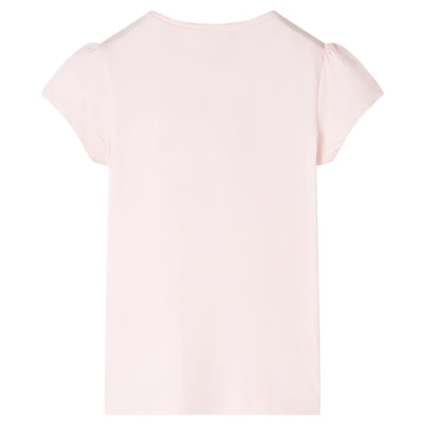vidaXL T-shirt för barn blekrosa 104