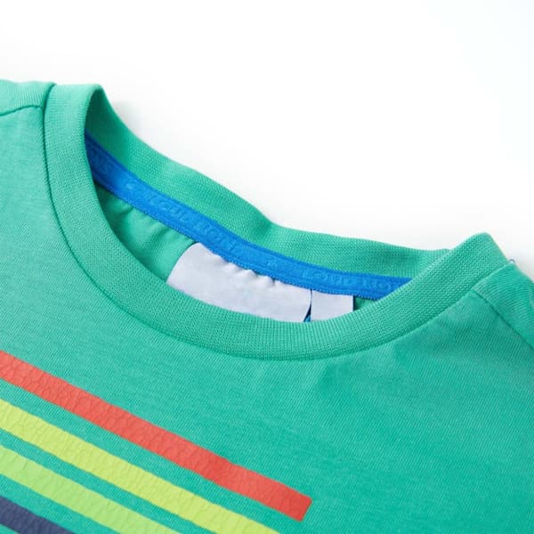 vidaXL T-shirt för barn grön 140
