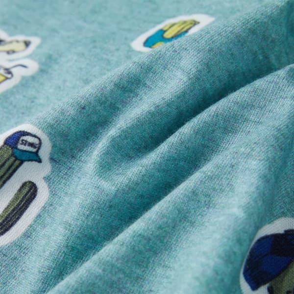vidaXL T-shirt til børn str. 128 lys grønmeleret