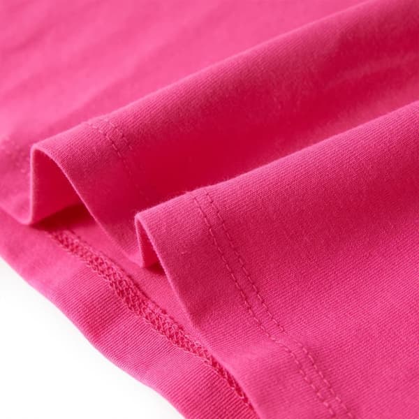 vidaXL T-shirt för barn mörk rosa 140