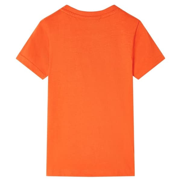 vidaXL T-shirt för barn mörk orange 104