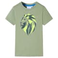 Miniatyrbild 1 av 7: vidaXL T-shirt för barn ljus khaki 92