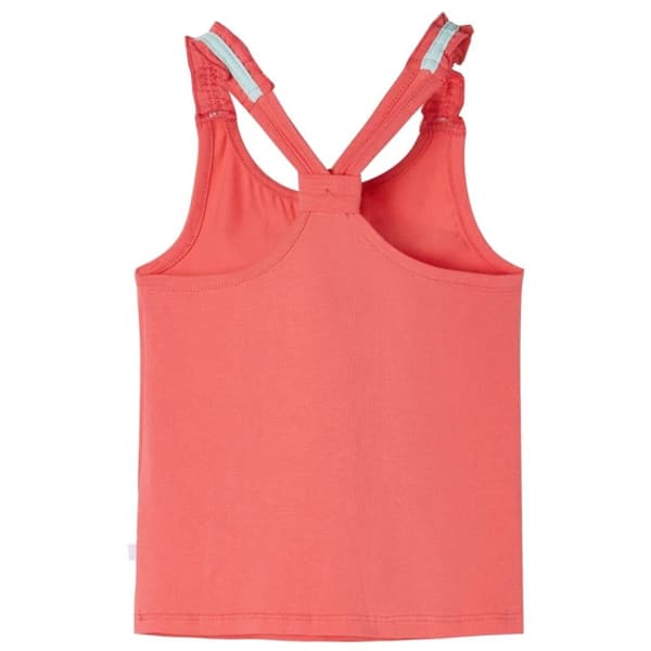 vidaXL Tanktop til børn str. 116 koralrød