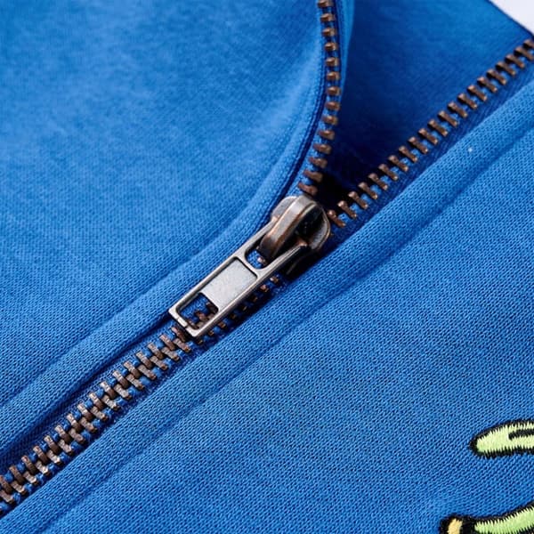 vidaXL Barnhoodie med dragkedja blå 92